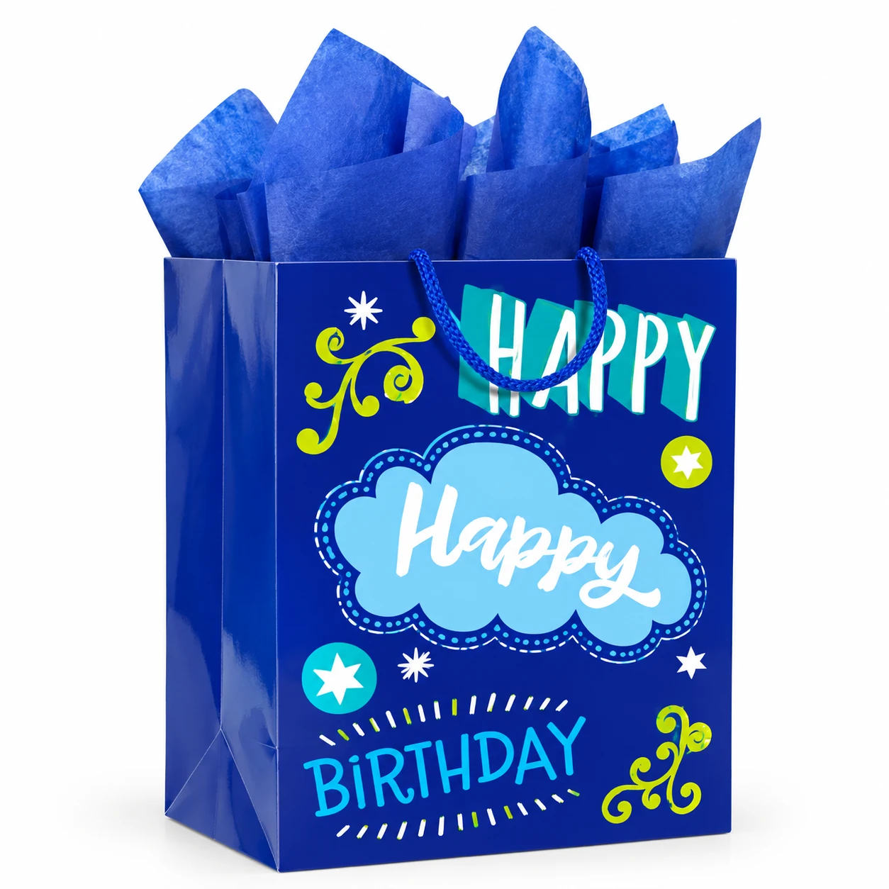 Blue Birthday Gift Bag