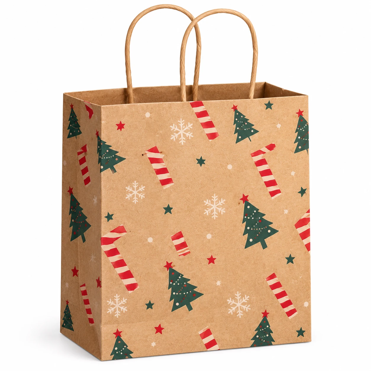 Christmas Tree Kraft Gift Bag