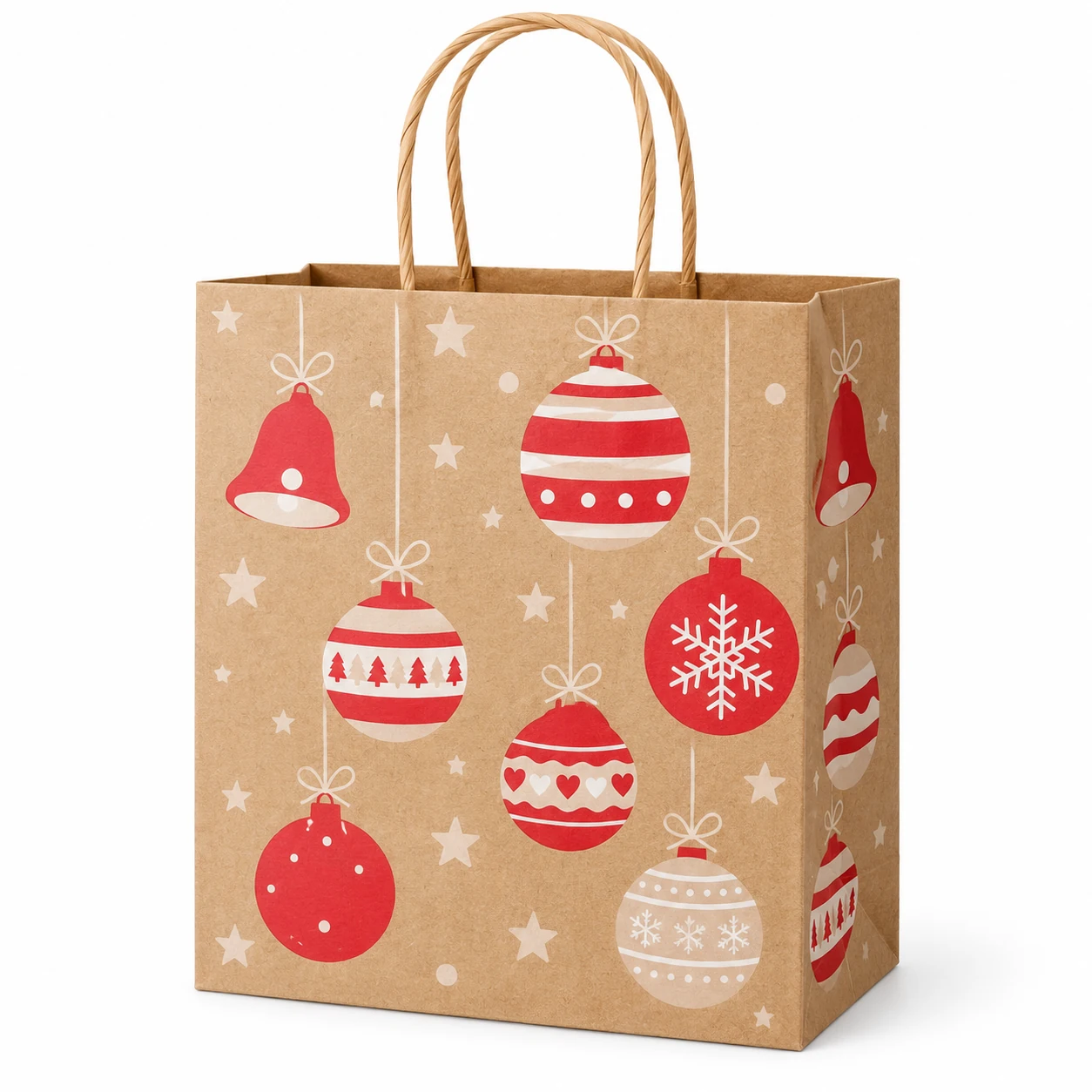 Christmas Bauble Kraft Gift Bag