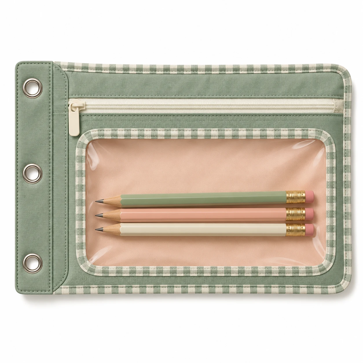 Gingham Binder Pencil Pouch