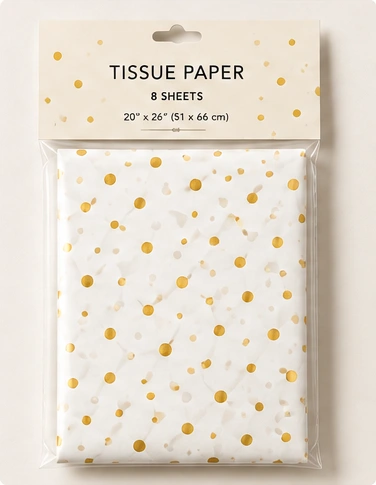Golden Confetti Tissue Paper
