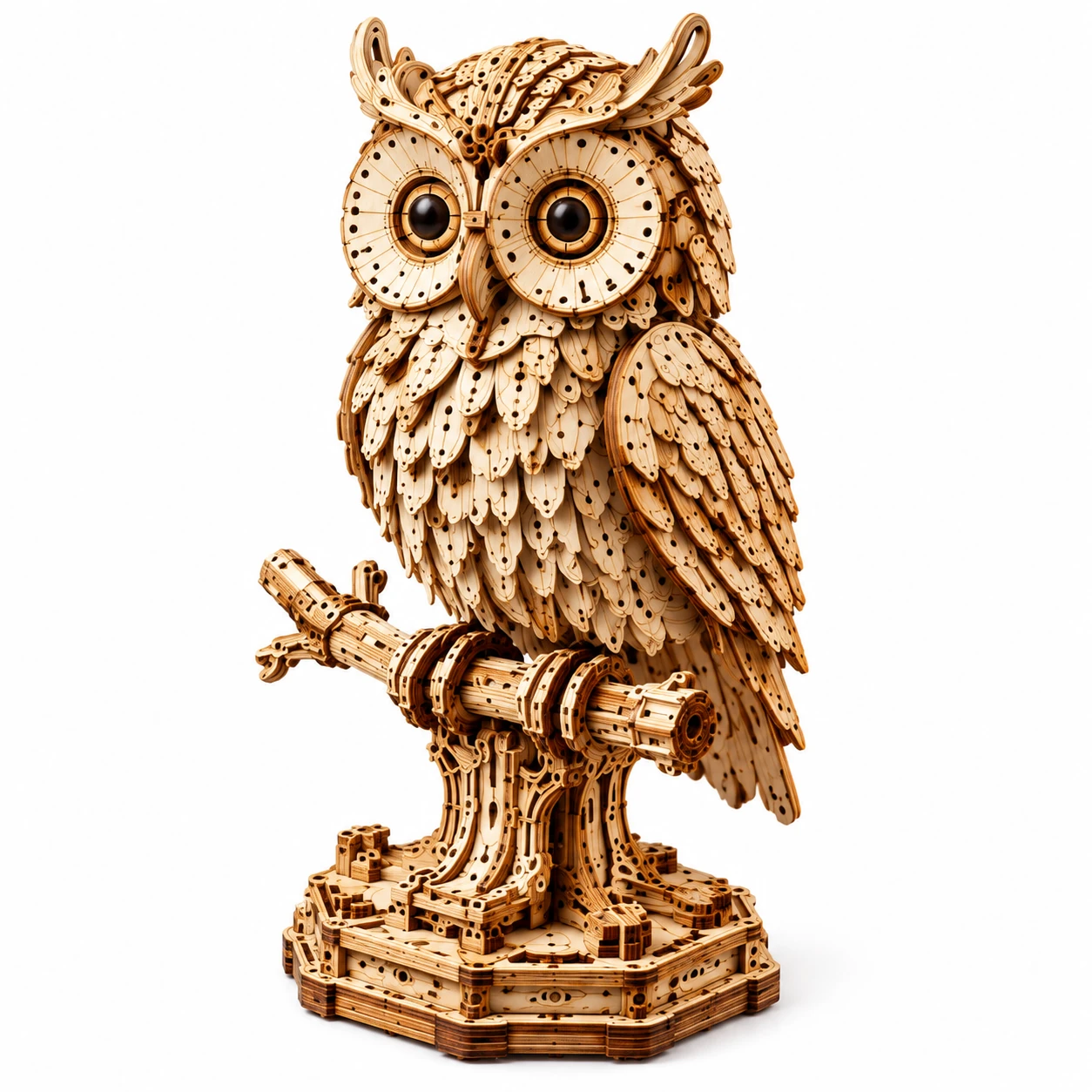 Mechanical Owl Wooden Puzzle