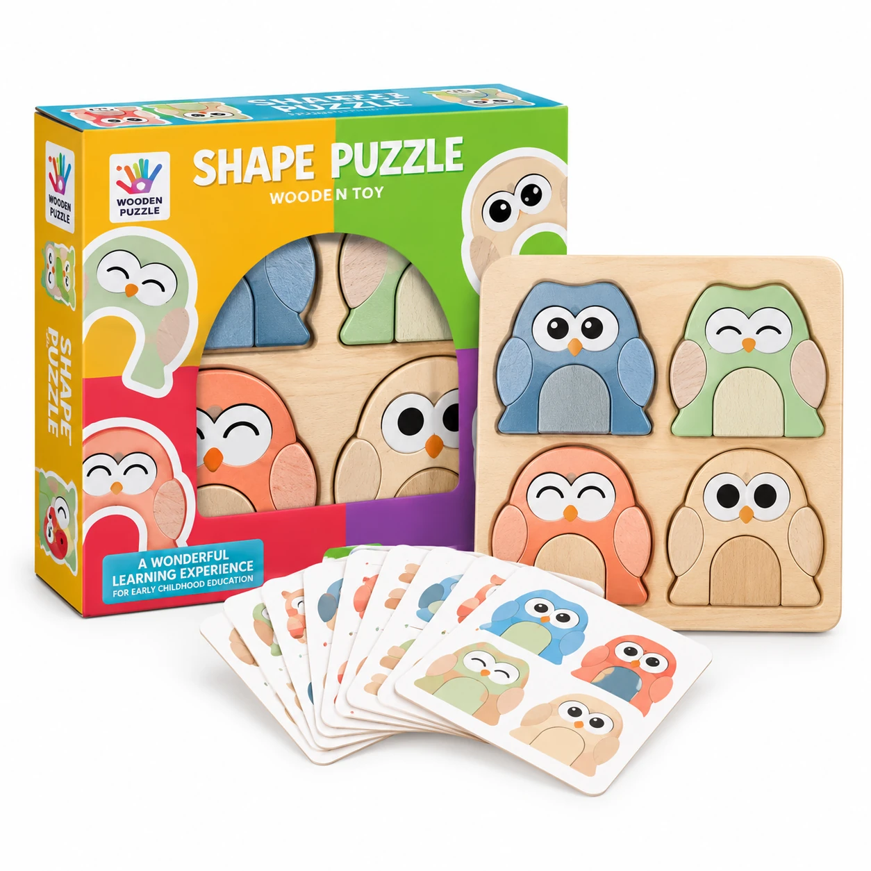 Wooden Owl Shape Puzzle